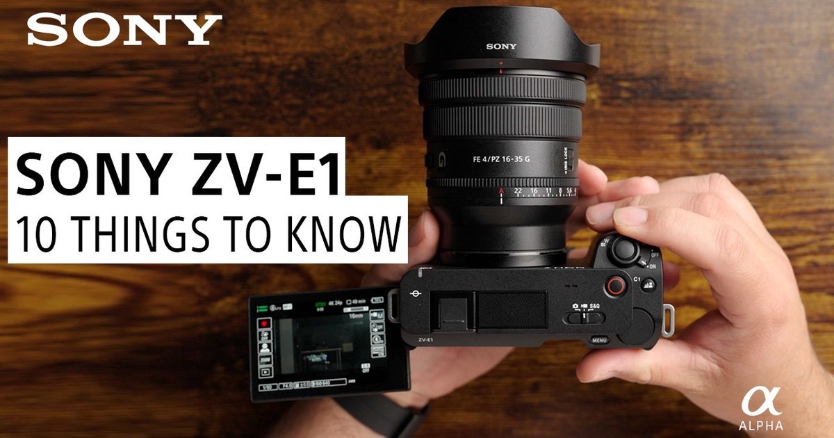 Top 10 Things To Know About The New Sony ZV-E1, Sony