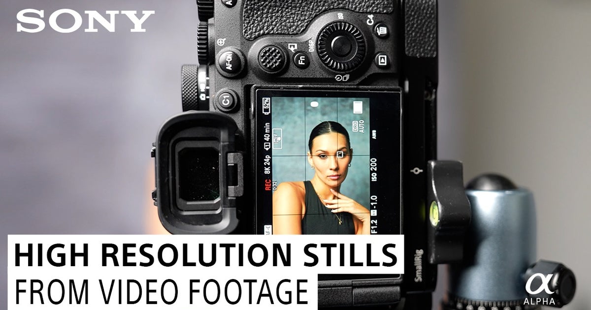 How To Get High-Resolution Stills From Your Video Footage | Sony ...