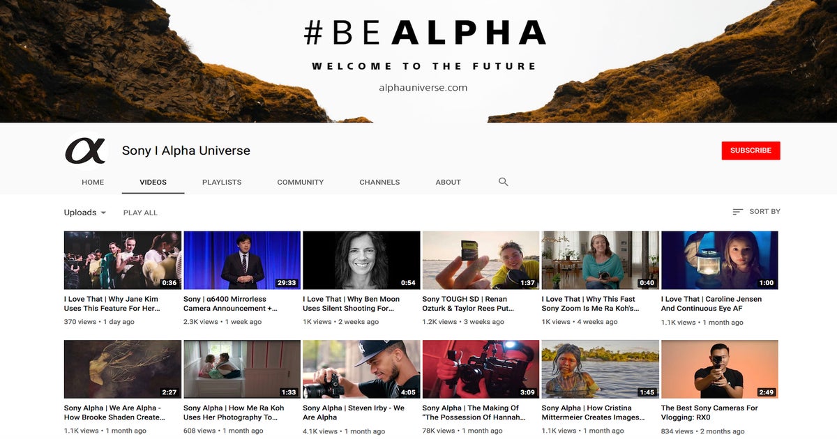 Alpha Universe YouTube Roundup | Sony | Alpha Universe